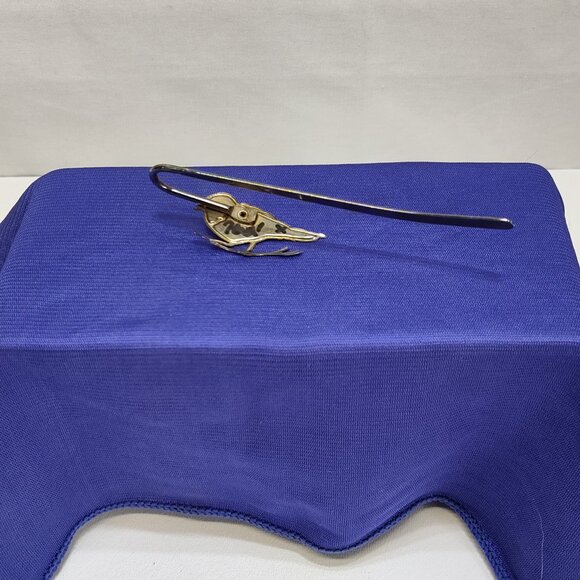 Bird-Themed Bookmark & Brooch Enamel Accents Sparrow Perfect Gift Vintage RARE - Picture 7 of 9